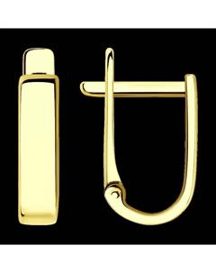 Серьги из желтого золота Sokolov