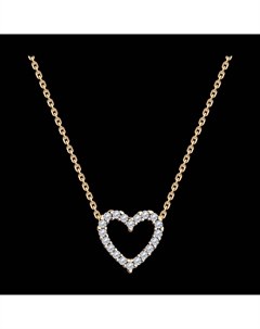 Колье из золочёного серебра с фианитами Sokolov