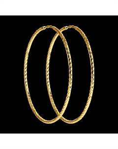 Серьги из желтого золота с алмазной гранью Sokolov