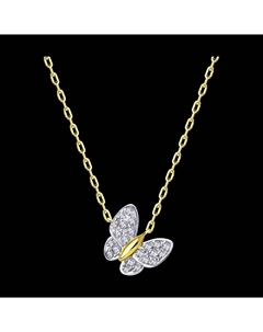 Колье из желтого золота с фианитами Sokolov