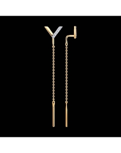 Серьги из золота с фианитами Sokolov