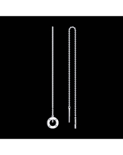 Серьги из серебра Sokolov