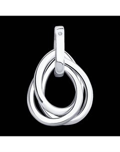 Подвеска из серебра с бриллиантом Sokolov