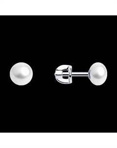 Серьги из белого золота с жемчугом Sokolov