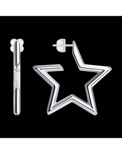 Серьги из серебра Sokolov