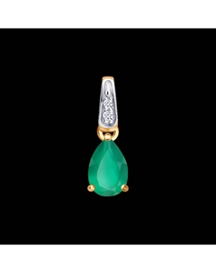 Подвеска из золота с бриллиантами и агатом Sokolov