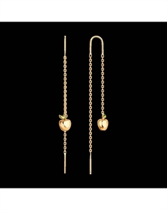 Серьги из золочёного серебра с эмалью Sokolov