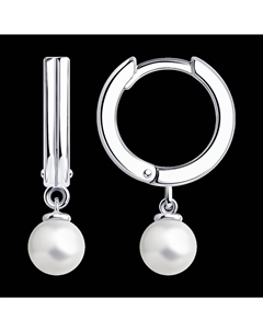 Серьги из серебра с жемчугом Sokolov