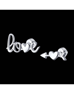 Серьги из серебра Sokolov