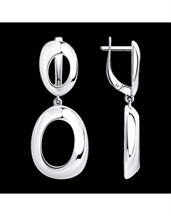 Серьги из серебра с агатами Sokolov