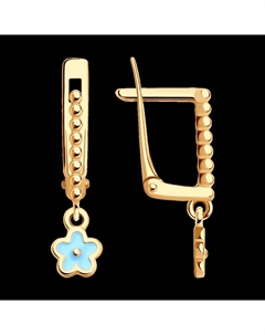 Серьги из золота с эмалью Sokolov