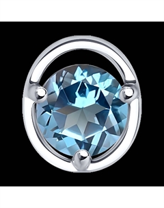 Подвеска из белого золота с топазом Sokolov