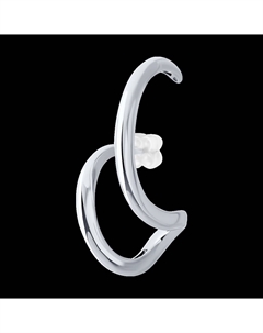 Серьга из серебра Sokolov