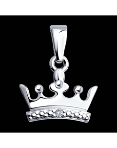 Подвеска «Корона» из серебра Sokolov