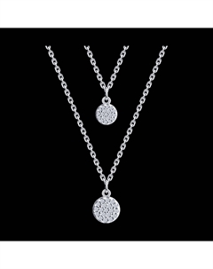Колье из серебра с фианитами Sokolov