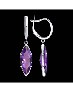 Серьги из серебра с ситаллами Sokolov