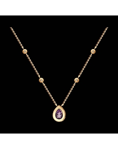 Колье из золота с бриллиантом и аметистом Sokolov
