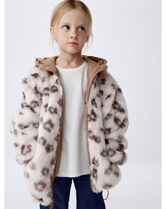 Двусторонняя леопардовая куртка для девочек Sela