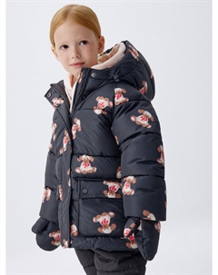 Зимняя куртка с дутыми рукавицами для девочек Sela