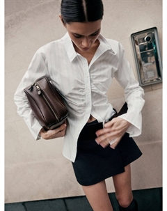 Рубашка с драпировкой из линейки Young Sela