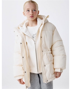 Стеганая куртка с кулиской на талии для девочек Sela