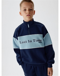 Свитшот с воротником на молнии детский Sela