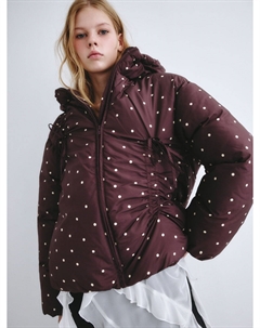 Дутая куртка в горошек из линейки Young Sela