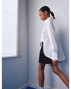 Школьная блузка из хлопка и модала для девочек Sela