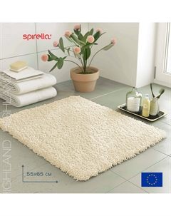 Коврик для ванной 55x65см Highland, натуральный Spirella