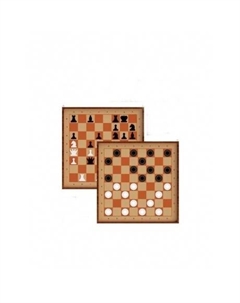 Шахматы и шашки демонстрационные магнитные Десятое королевство