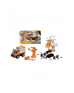 Конструктор Грузовой автомобиль Контейнеровоз на РУ (звук) LM8064-YZ-1 No name