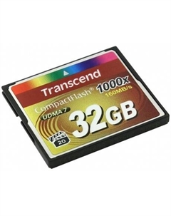 Карта Памяти CF 32Gb 1000X (160/120 Mb/s) Transcend