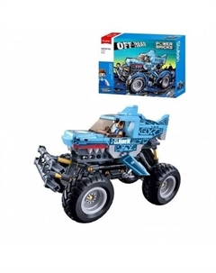 Конструктор "Внедорожник Акула" 273 детали инерционный в коробке Sluban