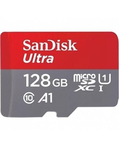 Карта памяти micro SDXC Ultra 128Gb A1 C10 U1 UHS-I 140MB/S, без адаптера SDSQUAB-128G-GN6MN Sandisk
