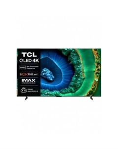 Телевизор QLED TCL 85" 85C855 черный 4K Ultra HD 120Hz DVB-T DVB-T2 DVB-C DVB-S DVB-S2 USB WiFi Smart TV Tcl