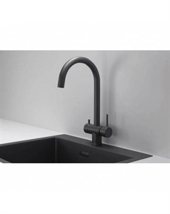 Смеситель для кухни GRANULA (7104, ЧЕРНЫЙ МАТОВЫЙ) Granula