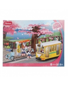 Конструктор "Трамвай в центре города" 347 деталей в коробке Sluban