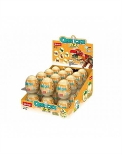 Конструктор "Яйцо динозавра" 12 видов (24 шт в дисплее) Sluban