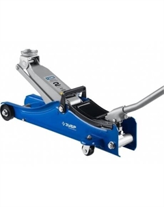 Домкрат подкатной Т-55, 2т, 80-380 мм, с увеличенным подъемом и низким подхватом, Профессионал (43058-2) Зубр