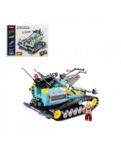 Конструктор "Броневик Скорпион" на РУ 530 деталей в коробке движение в 6 направлениях,вращение,стрельба Sluban