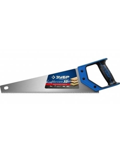 Ножовка универсальная (пила) ?МОЛНИЯ-3D? 400мм, 7TPI, 3D зуб, точный рез вдоль и поперек волокон, для средних заготовок из всех видов материалов Зубр