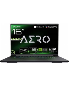 Ноутбук Gigabyte Aero X16 1WH Ryzen AI 7 350 16Gb SSD1Tb RTX 5070 8Gb 16" IPS QHD+ Win11Home silver (1WH93KZC94DH)