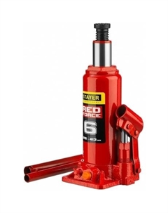 Домкрат бутылочный гидравлический RED FORCE, 6т, 216-413 мм (43160-6) Stayer