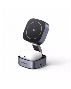 Беспроводное зарядное устройство Ugreen W702 Space Gray (35316)