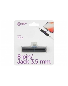 Адаптер Red Line c Lightning на 8-pin/Jack 3.5 мм, черный Red line