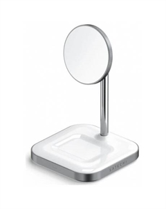 Беспроводное зарядное устройство Satechi Magnetic 2-in-1 Wireless Charging Stand серый космос