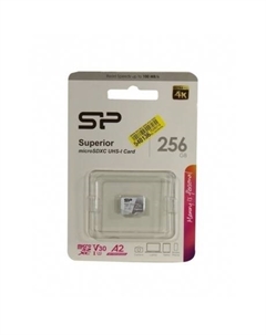 Карта памяти microSD 256GB Superior A2 microSDXC Class 10 UHS-I U3 Colorful 100/80 Mb/s Silicon power