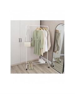 Вешалка гардеробная Радуга 2 с колесиками (89.2*39*154 см) белый ВНП 299 Б Зми