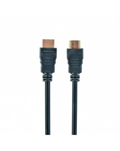 Кабель HDMI Gembird/Cablexpert CC-HDMI4-1M, 1м, v1.4, 19M/19M, черный, позол.разъемы, экран, пакет