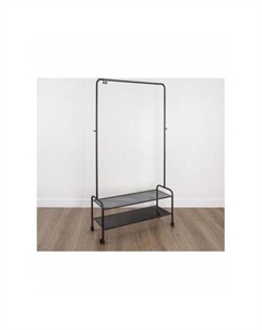 Вешалка гардеробная Валенсия 32М 2 полки, на колёсах, графит, ВГВ32М ГР Зми